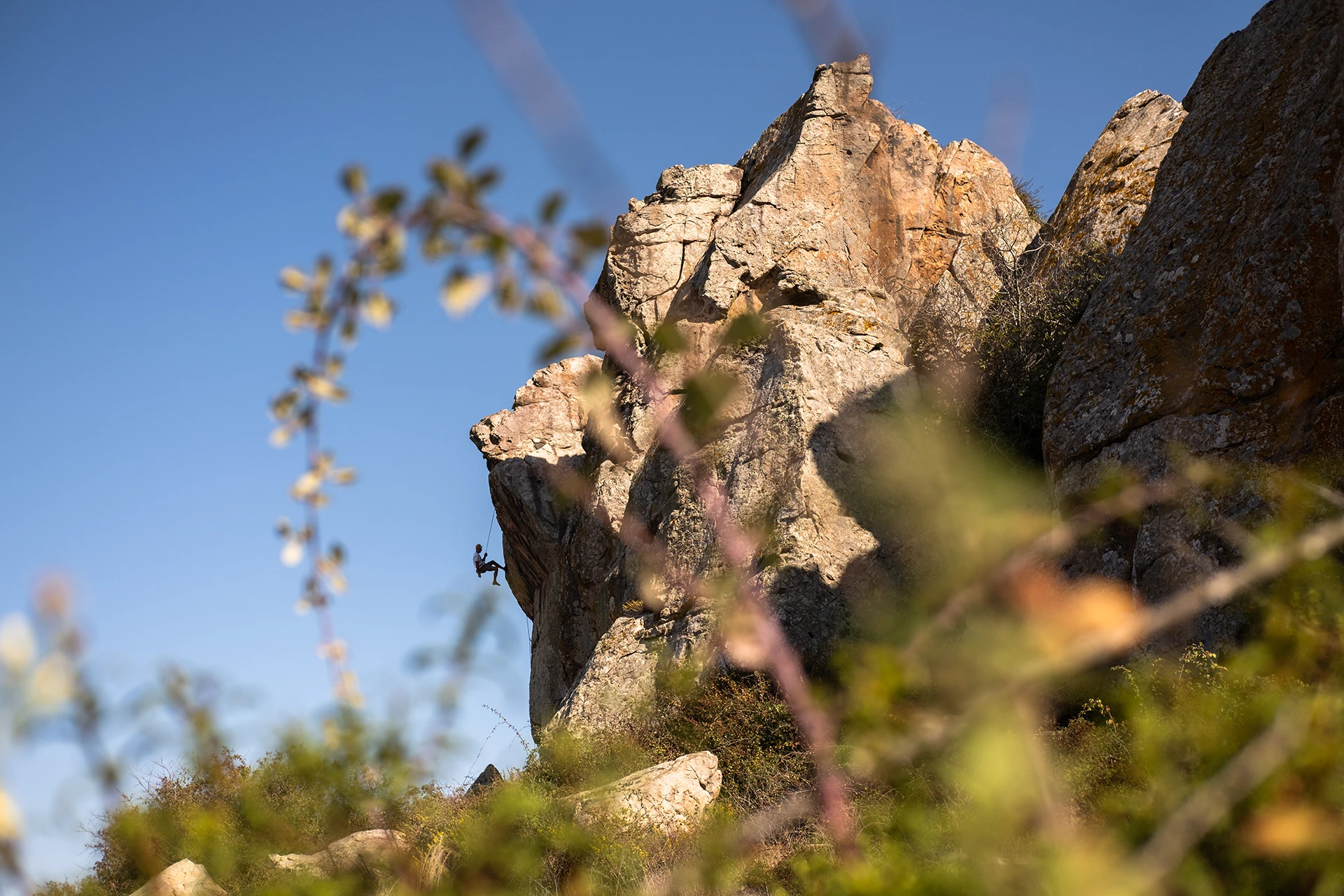 ineia rock climbing site cyprus