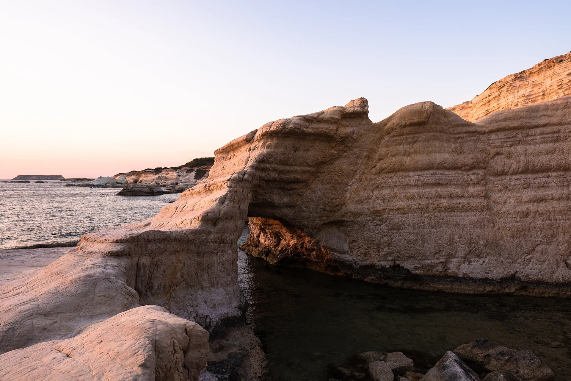 sea caves pegeia cyprus